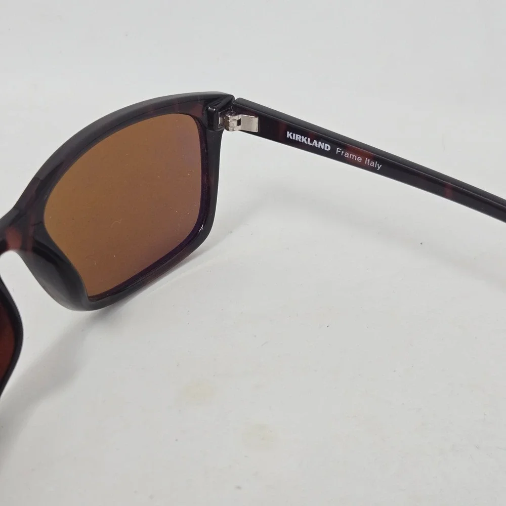 Kirkland Signature M29 Tortoise Shell Rectangular Sunglasses Italy 54-18-142